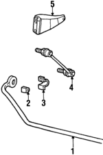 21011206 - : Stabilizer Link Mount Bracket for Saturn: SC, SC1, SC2, SL, SL1, SL2, SW1, SW2 Image