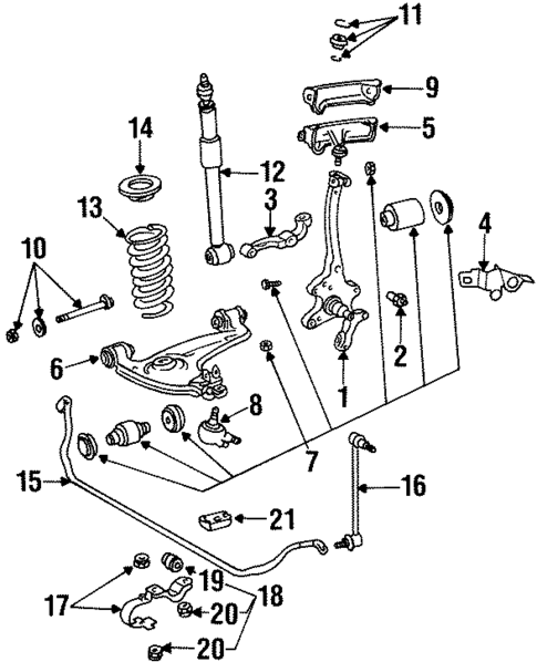 Suspension Components for 1993 Mercedes-Benz 600 SEC #0