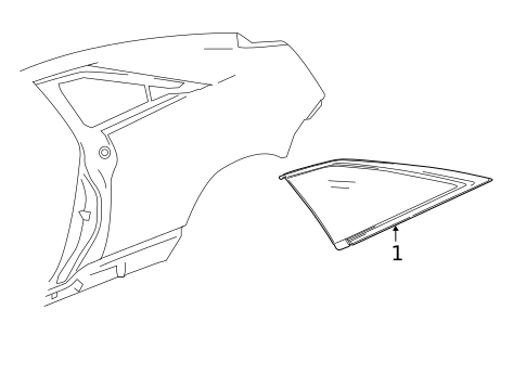 Glass & Hardware for 2012 Cadillac CTS #0