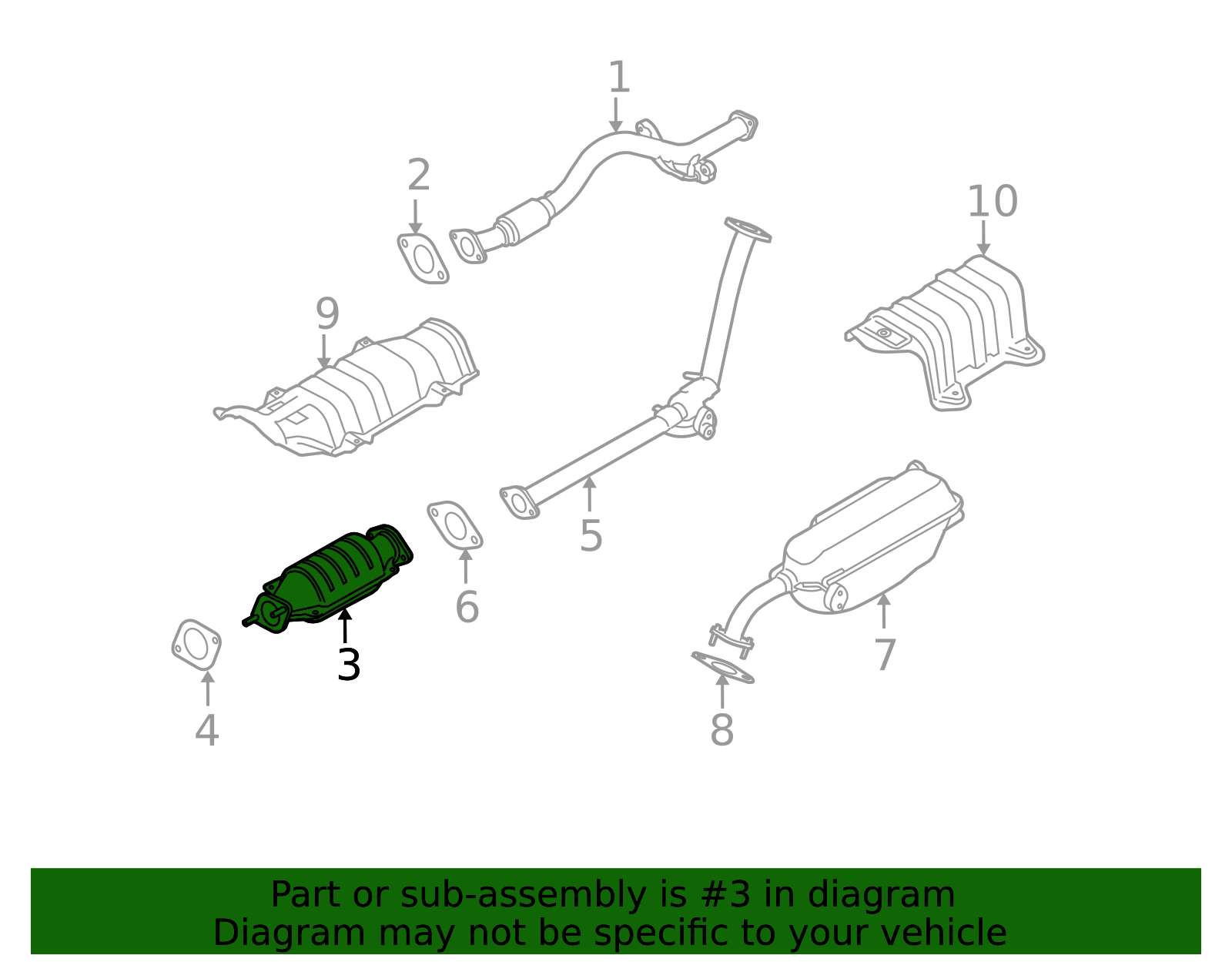 28950-26610 - Catalytic Converter 2006-2011 Kia | Kia.Parts Store