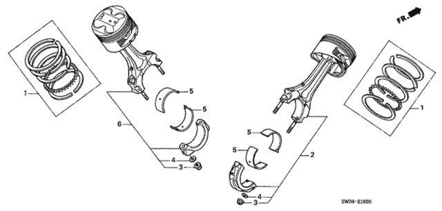 Piston - Connecting Rod for 2003 Acura NSX #0