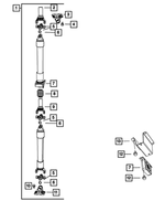 52853212AD - Rear Axle; American Axle 292 MM Dual Rear Wheels; Differential and Drive Line: Drive Shaft for Dodge: Ram 3500 Image