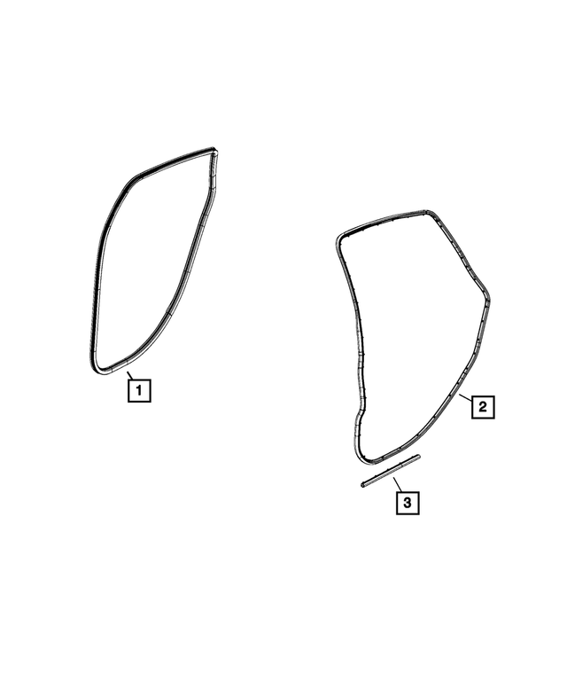 « 68238714AA – Doors, Door Mirrors and Related Parts : Porte Arrière, Montée à La Caisse Joint D'etancheite pour Mopar Image »