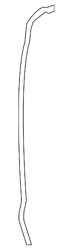 678960E041 - Body: Front Weather-Strip for Lexus: RX350, RX450h Image