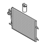 31332027 - HVAC: Condenser for Volvo: S60, S60 Cross Country, S80, V60, V60 Cross Country, XC60, XC70 Image