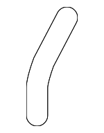 1K0121096AL - : By-Pass Hose for Audi: A3 Quattro, TT Quattro Image