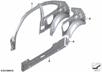 41218069022 - Bodywork: Wheel Arch Outer Rear Right for BMW Image