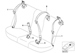 72118198501 - : Center Upper Belt With Child Protection for BMW Image