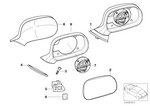 51168397877 - : Mirror Glass Plane for BMW Image