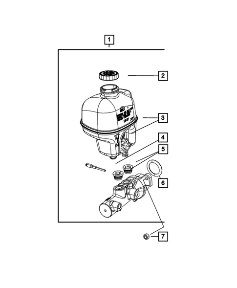 Brake Master Cylinder for 2008 Dodge Ram 3500 #2