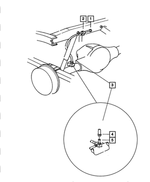 6032633 - Rear Axle: Vent Tube Clip for Dodge: Ram 1500, Ram 2500, Ram 3500 | Jeep: Liberty Image