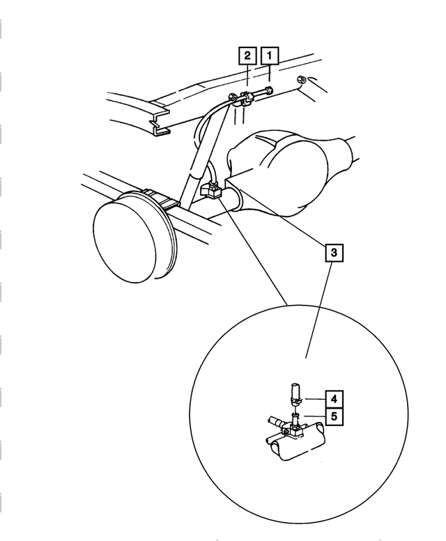 6032633AB - Rear Axle: Vent Tube Clip for Mopar Image