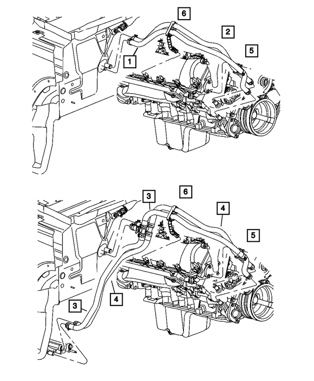 68000970AA - Air Conditioning &amp; Heater: Heater Hose Clip for Mopar Image