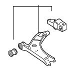 1K0407152AC - : Control Arm for Volkswagen: Eos, Golf, Golf R, GTI, Jetta, R32 Image