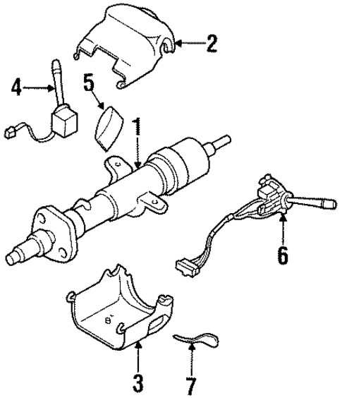 Shroud, Switches & Levers for 1999 Oldsmobile Intrigue #0
