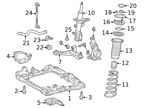 Stabilizer Bar & Components for 2014 Scion iQ #0