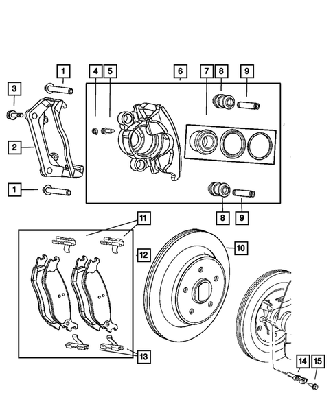 Rear Brakes for 2005 Dodge Durango #0