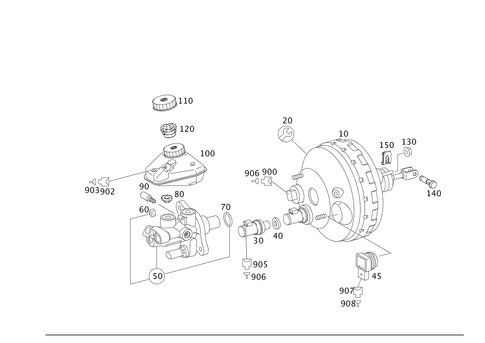 Brake Booster for 2012 Mercedes-Benz S400 #0