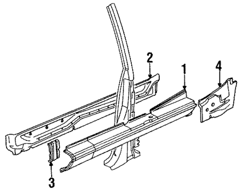 Rocker Panel for 1985 BMW 318i #1