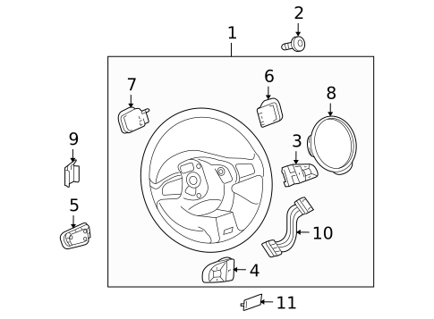 Steering Wheel & Trim for 2010 Audi Q7 #1