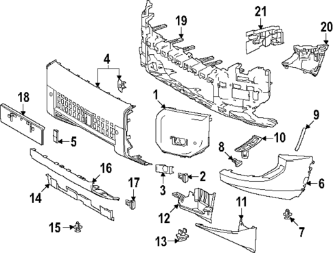 Bumper & Components - Front for 2025 Toyota Land Cruiser #0
