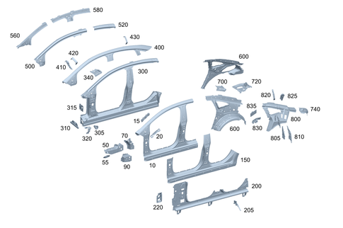 Side Walls for 2023 Mercedes-Benz EQE 500 #0