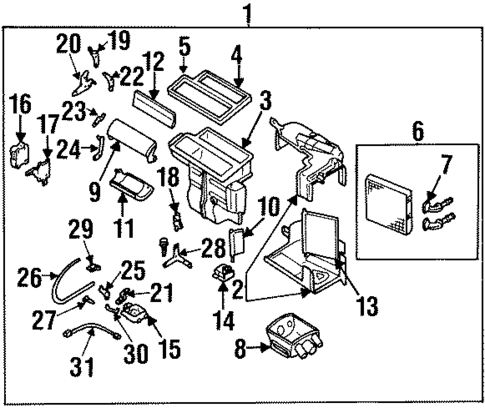 Heater Components for 1999 Nissan Maxima #0