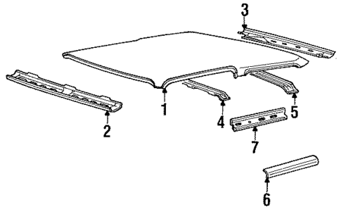 Roof for 1986 Chevrolet Spectrum #1