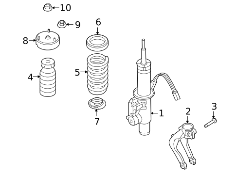Struts & Components for 2013 BMW X6 #0
