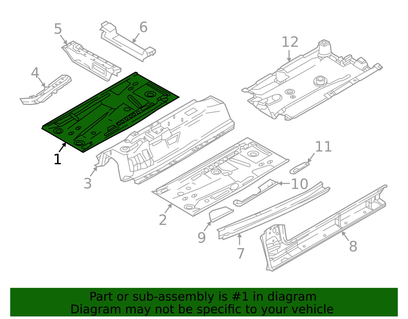 KD53-53-602B - Floor Pan 2017-2023 Mazda CX-5 | Mazda-Parts