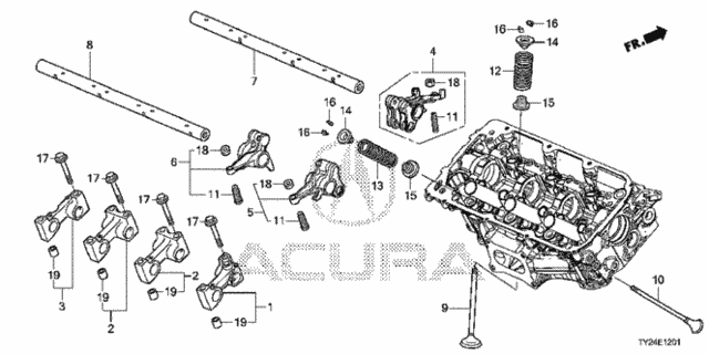 Valve - Rocker Arm (RR.) for 2015 Acura RLX #0