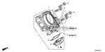 16400RX0A01 - Engine: THROTTLE BODY, ELECTRONIC CONTROL (GMD7F) for Honda Image