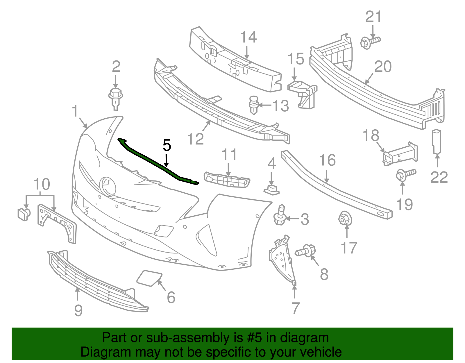2016-2018 Toyota Prius Front Seal 53395-47040 | Toyota Parts Center