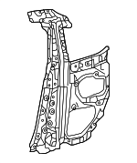 6130724900 - Body: Inner Lock Pillar for Lexus: RC F, RC200t, RC300, RC350 Image