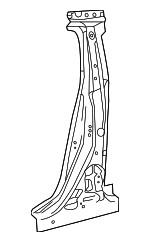 6103724010 - Body: Lock Pillar Reinforced for Lexus: RC F, RC200t, RC300, RC350 Image