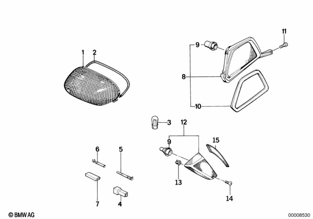 63231459095 - : Left Turn Indicator for BMW-Motorrad Image