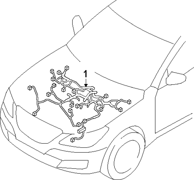 91411T6080 - : Engine Wiring Harness for Hyundai Image
