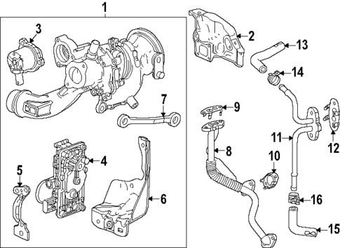 Turbocharger & Components for 2025 Buick Encore GX #0