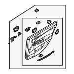 833023NEC0W5V - : 2013 Hyundai Equus - Door Trim Panel for Hyundai: Equus Image