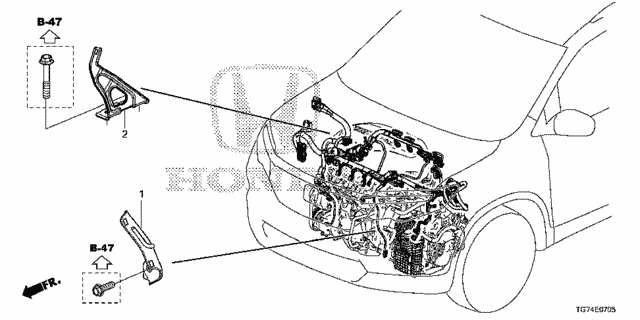 Engine Wire Harness Stay for 2016 Honda Pilot #0