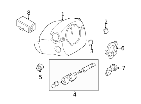 Anti-Theft Components for 2011 INFINITI M56 #0