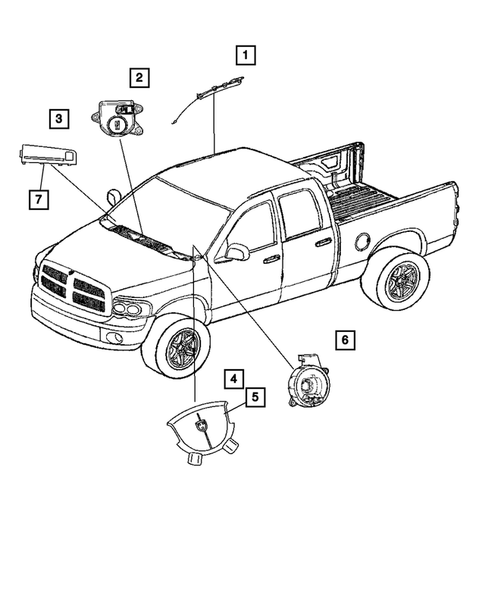 Air Bag Systems for 2007 Dodge Ram 1500 #0