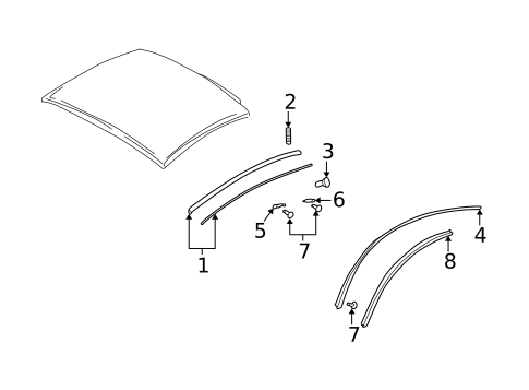 Exterior Trim - Roof for 2001 Audi TT Quattro #0