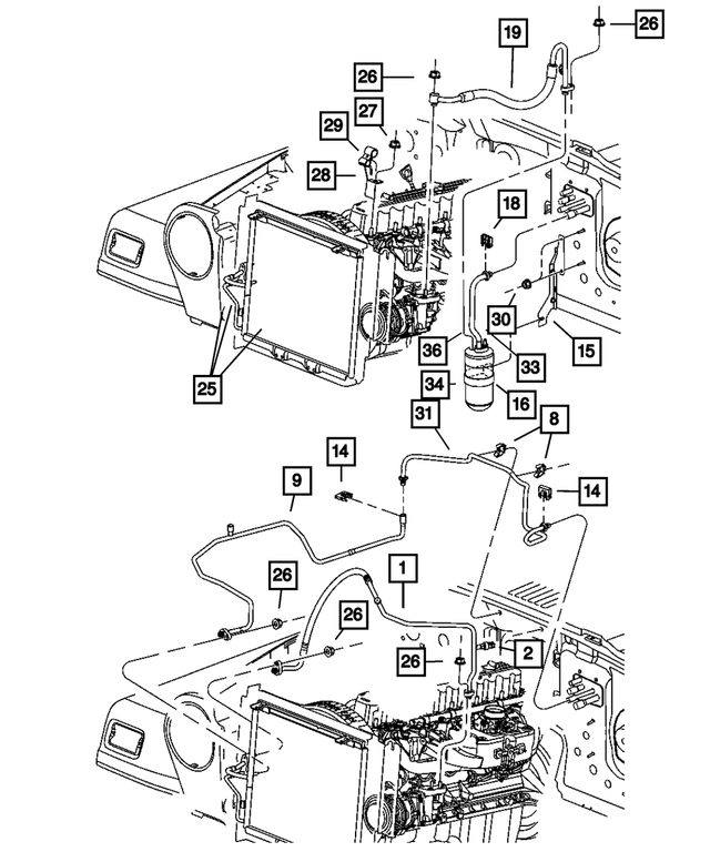6036153AA - Air Conditioning &amp; Heater: Hex Nut for Mopar Image image