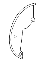 1L2Z2K005AB - Brakes: Splash Shield for Ford: Explorer | Mercury: Mountaineer Image