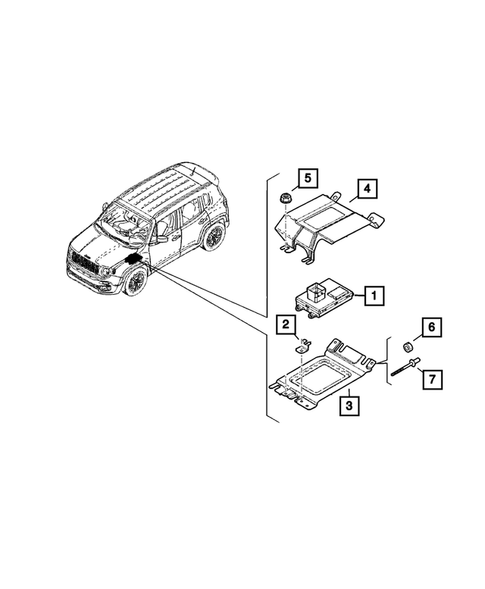 Gearshift Controls and Related Parts for 2022 Jeep Renegade #1