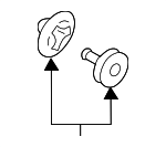 30653441 - : Windshield Pillar Trim Clip for Volvo Image