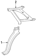 FO3Z5431012AAC - Body: Lower Trim Panel for Ford Image
