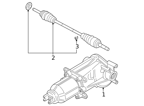 Axle & Differential for 2003 Mazda Tribute #0