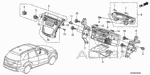 39100STXA02RM - Electrical/Exhaust/Heater/Fuel: TUNER, IN-DASH (AM/FM/6CD) (2BF0) (RMD) for Acura Image